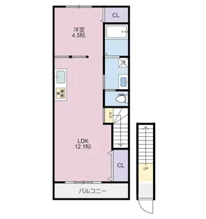 フルーブ【2階】の間取り