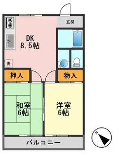 サンコーポラス【1階】の間取り