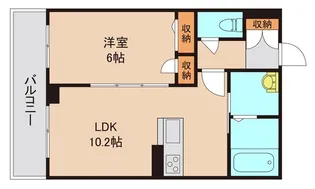 サンポーチ福栄弐番館【2階】の間取り