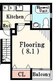 Aレガート吉野町II【3階】の間取り