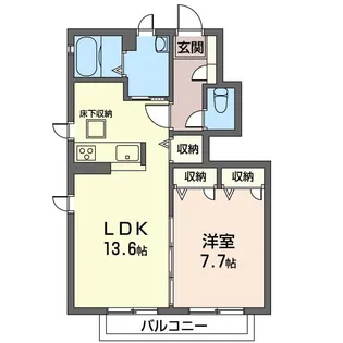 メゾンラフォーレA【1階】の間取り