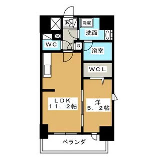 クレア大曽根【9階】の間取り