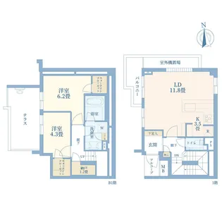ヴィークコート世田谷代田の間取り