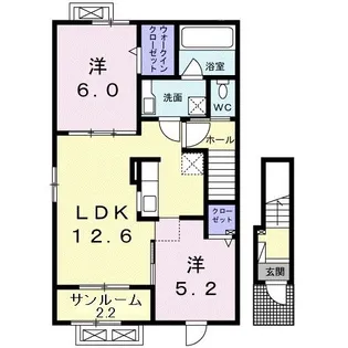 グラン・シャトレー VI【2階】の間取り