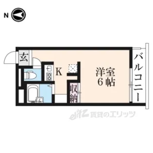 レオパレス冨田3【1階】の間取り