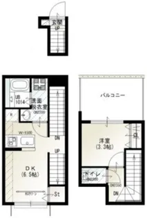 ソルナクレイシア二子玉川【3階】の間取り