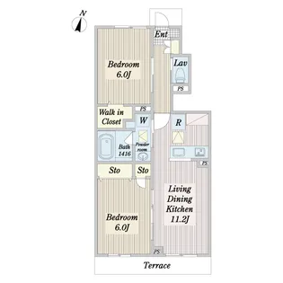 BLESS葛飾立石A棟【1階】の間取り