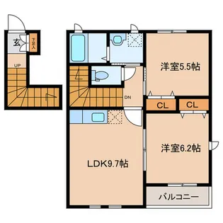 サンマーレ【2階】の間取り