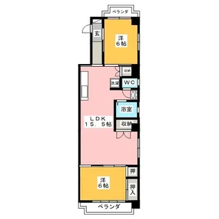 メゾンド新潮【3階】の間取り