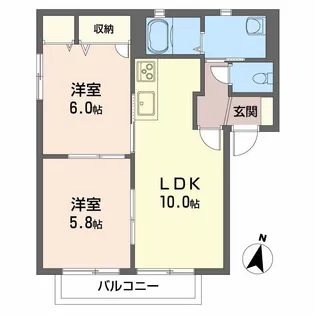 Graceful KAWAUCHI【1階】の間取り
