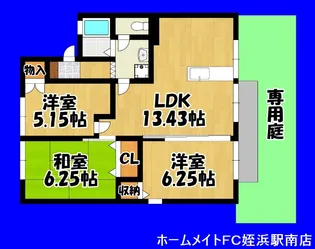 出島コーポIII【1階】の間取り