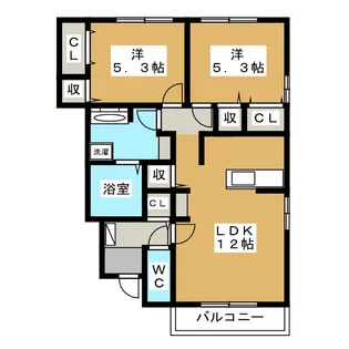 レザン・ガーデン D【1階】の間取り