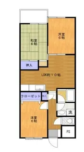 レジデンスソーカ【3階】の間取り