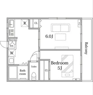 コーポオリンピア2【2階】の間取り