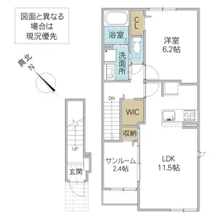 クラールメゾン I【2階】の間取り