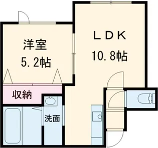 ヴィラ・サン・ミッシェル【2階】の間取り