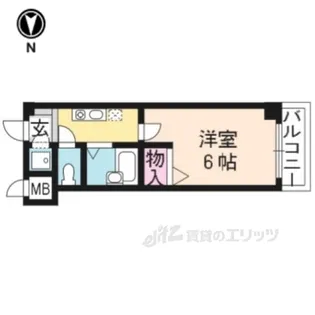 なかよしマンション四条大宮【7階】の間取り