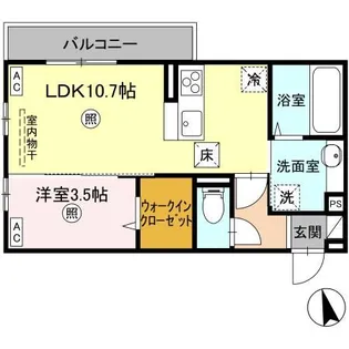 オラシオン A棟【1階】の間取り