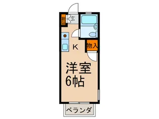 コーポ フレンド【1階】の間取り