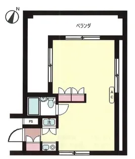 ラルジュ大映【4階】の間取り