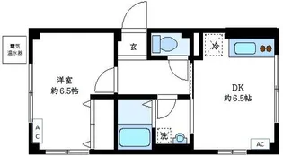 ベルク西池【1階】の間取り