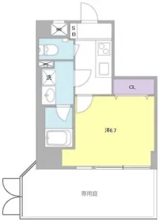 シンフォニー錦糸町【1階】の間取り
