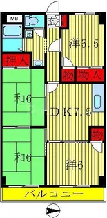 INSURANCE BLDG.XVI【3階】の間取り