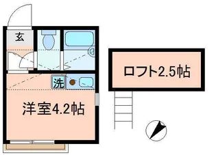 エスポワール西尾久【3階】の間取り