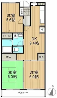 ベルデュール麻生壱番館【2階】の間取り