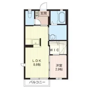 シャーメゾン大寛【2階】の間取り