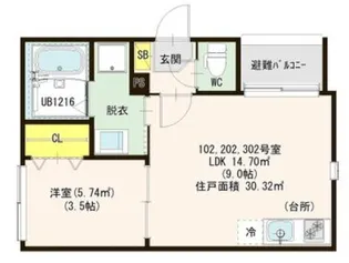 HT笠寺町【1階】の間取り