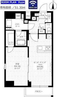 ステージグランデ菊川【9階】の間取り