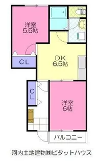 ハッピーラークN【1階】の間取り
