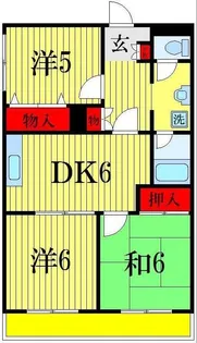 第五メゾン相葉コーポ【3階】の間取り