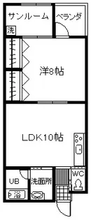 サンヒルズ【2階】の間取り