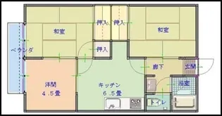 ドリームハウスII【1階】の間取り