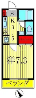コモド柏【1階】の間取り