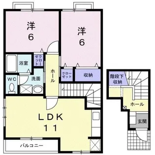 ヴィラ-フロレスタ【2階】の間取り