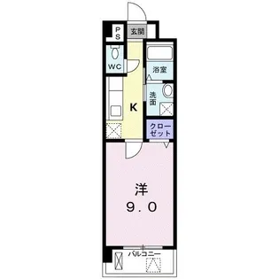 リバーサイド新川【4階】の間取り