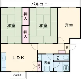 柿の生マンション【2階】の間取り