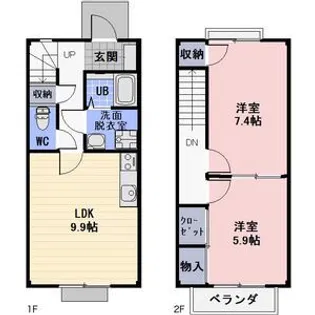 ボヌール幸澤A棟の間取り
