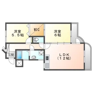 村山ハイツ【2階】の間取り