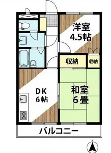 グランデ立川【1階】の間取り