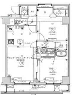 レアライズ赤羽イースト【9階】の間取り