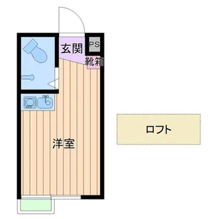 西日暮里駅前ハイツ【1階】の間取り