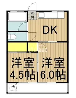 コーポ遠藤【1階】の間取り