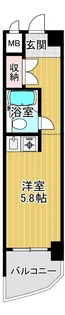 朝日プラザ都島II【5階】の間取り