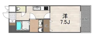 アスヴェル梅田WEST【4階】の間取り