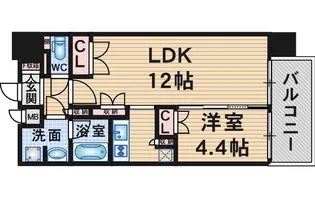 レジデンスエアポート【9階】の間取り