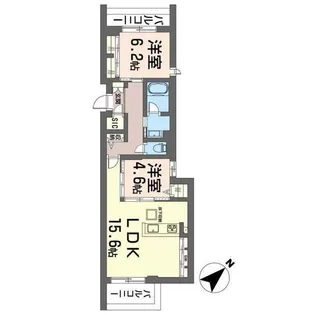 コンティキュール熊之堂【1階】の間取り